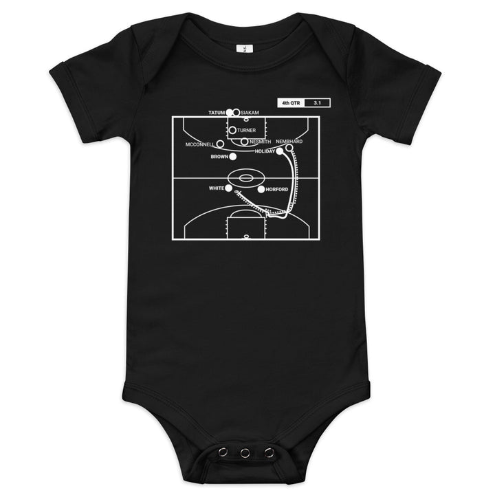 Boston Celtics Greatest Plays Baby Bodysuit: The Clutch Steal (2024)