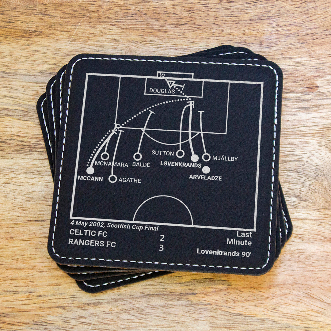 Rangers FC Greatest Goals: Leatherette Coasters (Set of 4)