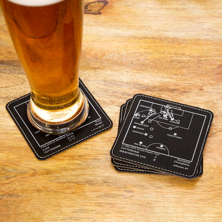 Greatest Tottenham Hotspur Modern Plays: Leatherette Coasters (Set of 4)