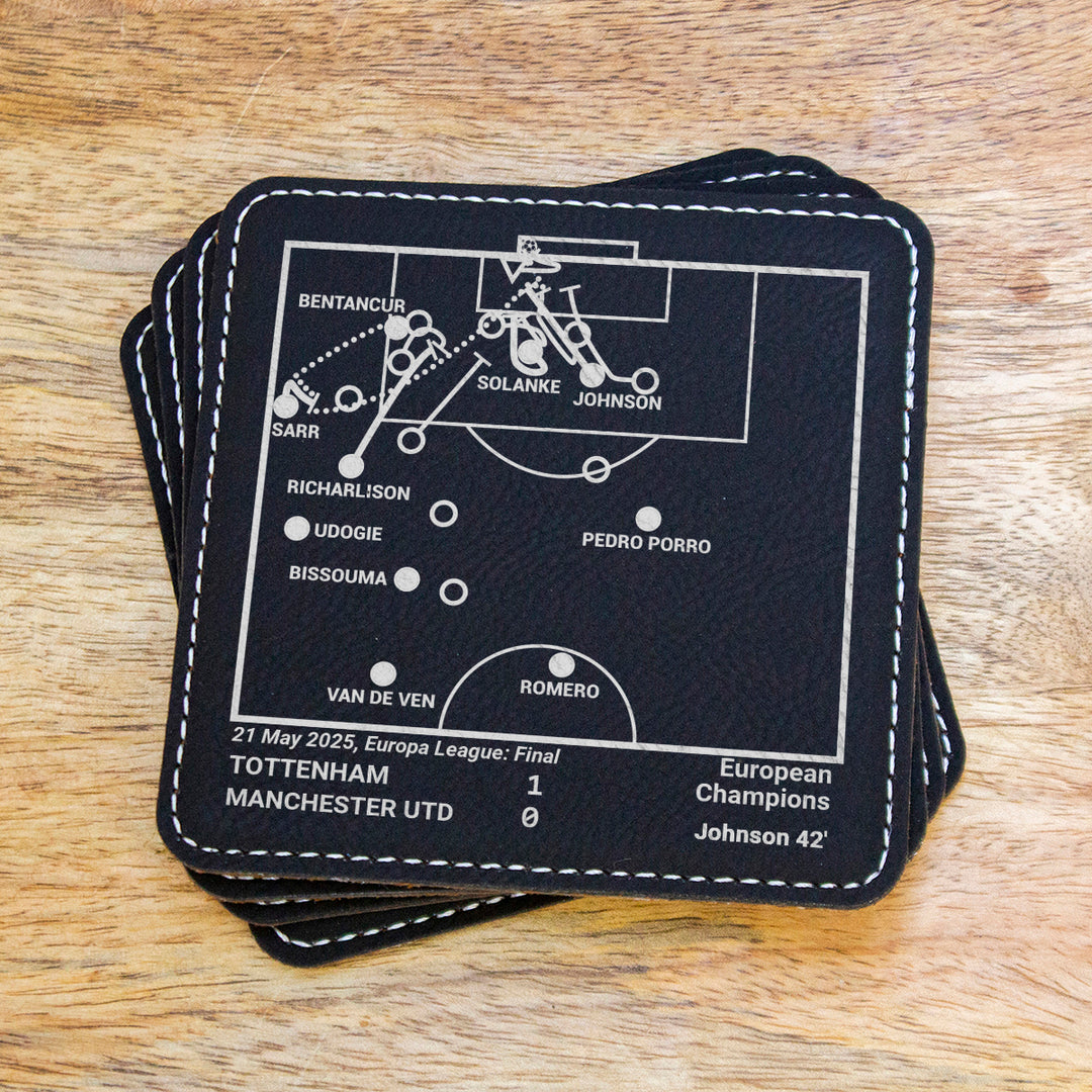 Greatest Tottenham Hotspur Modern Plays: Leatherette Coasters (Set of 4)