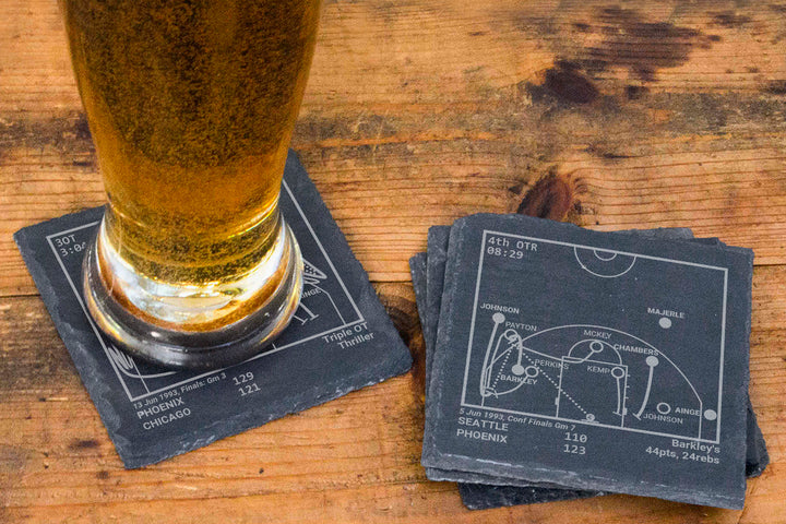 Phoenix Suns Greatest Plays: Slate Coasters (Set of 4)