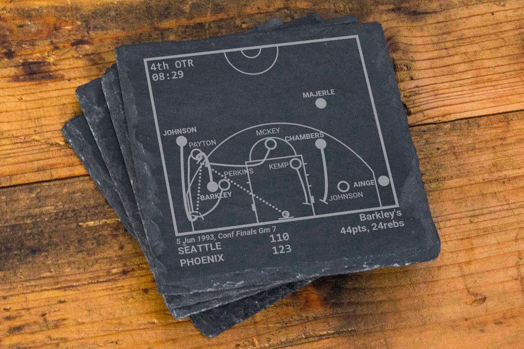 Phoenix Suns Greatest Plays: Slate Coasters (Set of 4)
