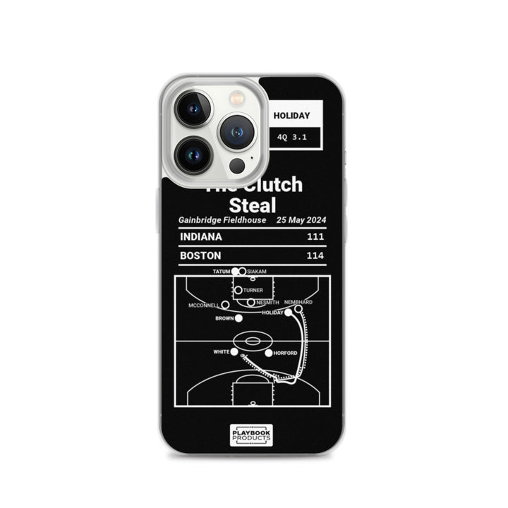 Boston Celtics Greatest Plays iPhone Case: The Clutch Steal (2024)