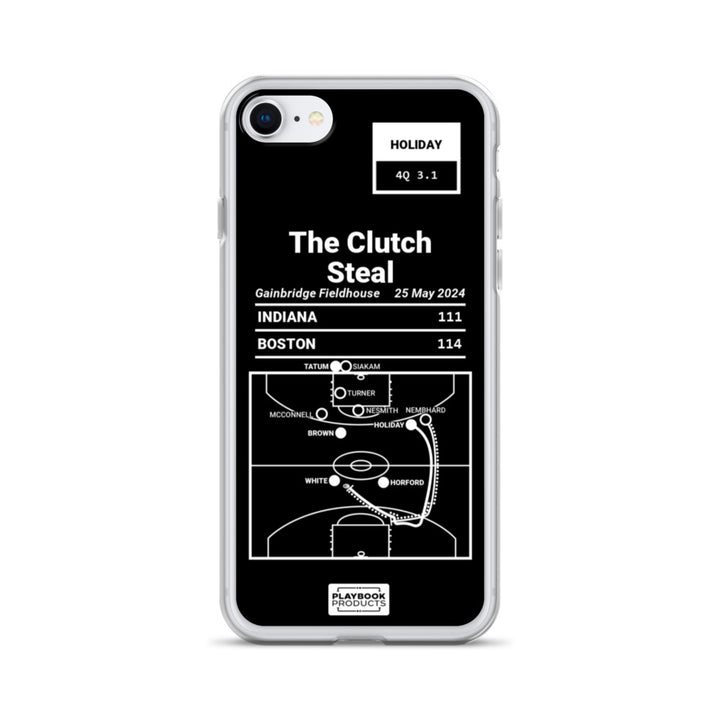 Boston Celtics Greatest Plays iPhone Case: The Clutch Steal (2024)