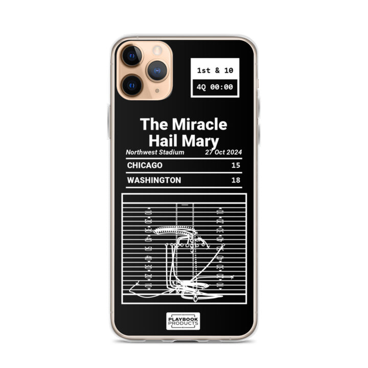 Washington Commanders Greatest Plays iPhone Case: The Miracle Hail Mary (2024)