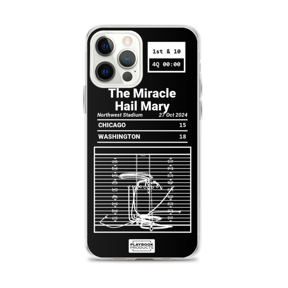 Washington Commanders Greatest Plays iPhone Case: The Miracle Hail Mary (2024)