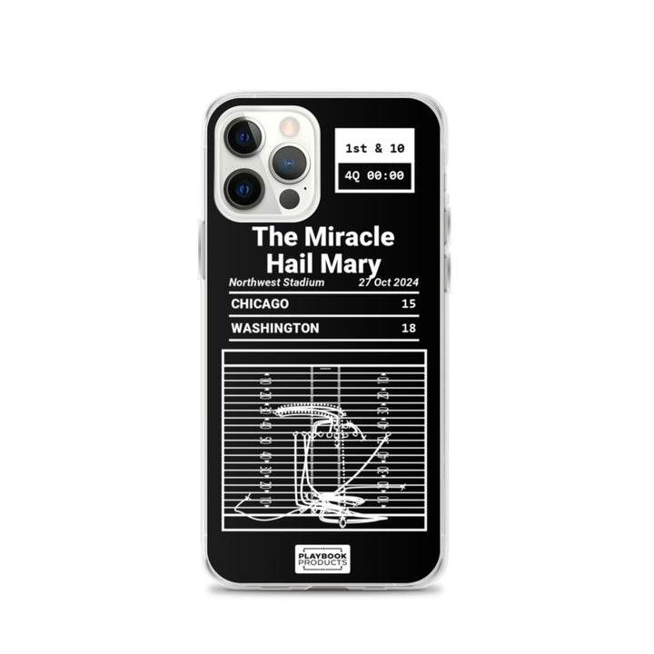 Washington Commanders Greatest Plays iPhone Case: The Miracle Hail Mary (2024)