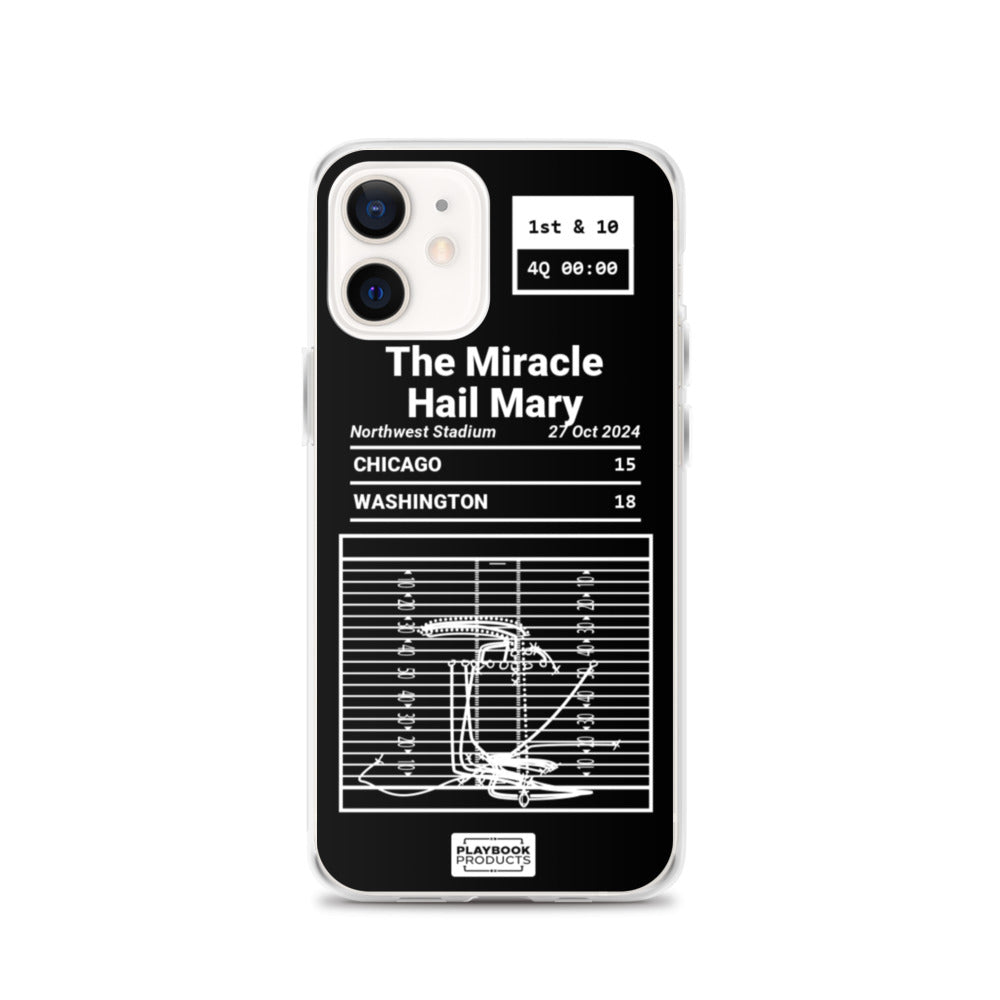 Washington Commanders Greatest Plays iPhone Case: The Miracle Hail Mary (2024)