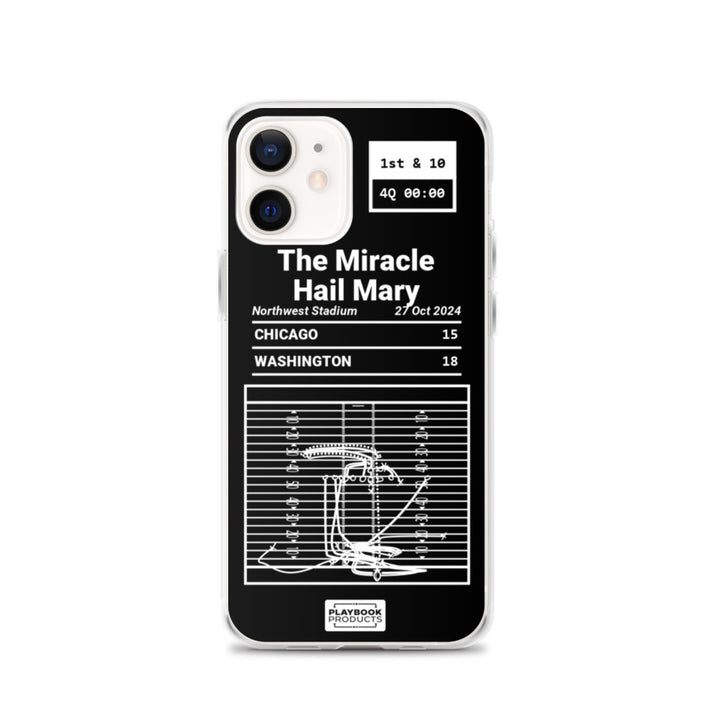 Washington Commanders Greatest Plays iPhone Case: The Miracle Hail Mary (2024)