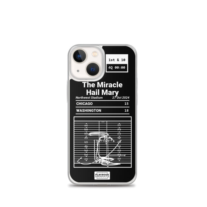 Washington Commanders Greatest Plays iPhone Case: The Miracle Hail Mary (2024)