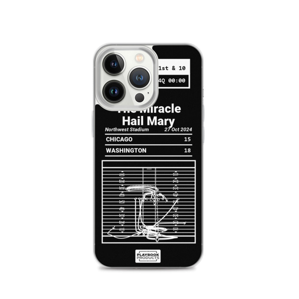 Washington Commanders Greatest Plays iPhone Case: The Miracle Hail Mary (2024)