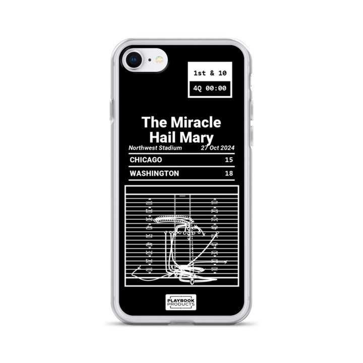 Washington Commanders Greatest Plays iPhone Case: The Miracle Hail Mary (2024)