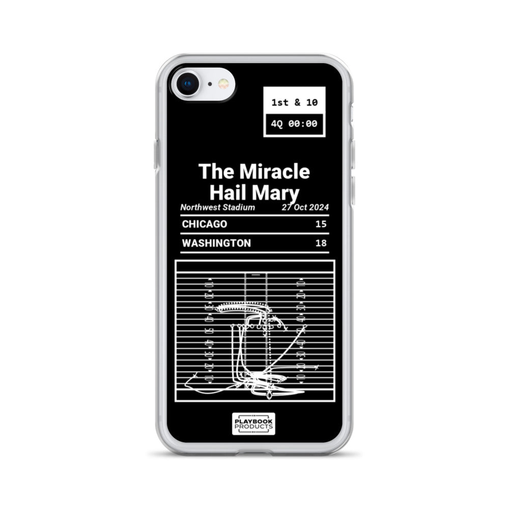 Washington Commanders Greatest Plays iPhone Case: The Miracle Hail Mary (2024)