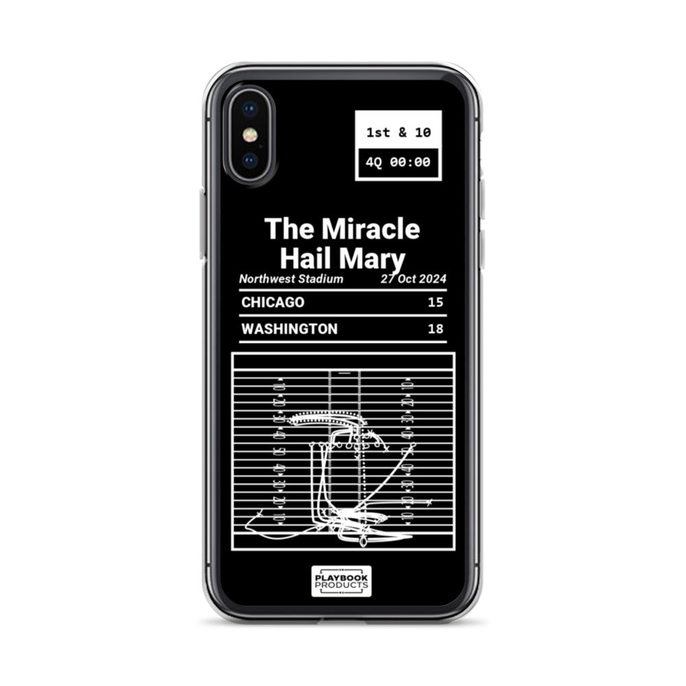 Washington Commanders Greatest Plays iPhone Case: The Miracle Hail Mary (2024)
