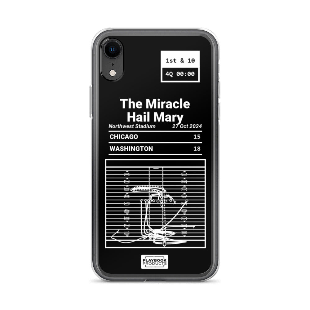 Washington Commanders Greatest Plays iPhone Case: The Miracle Hail Mary (2024)