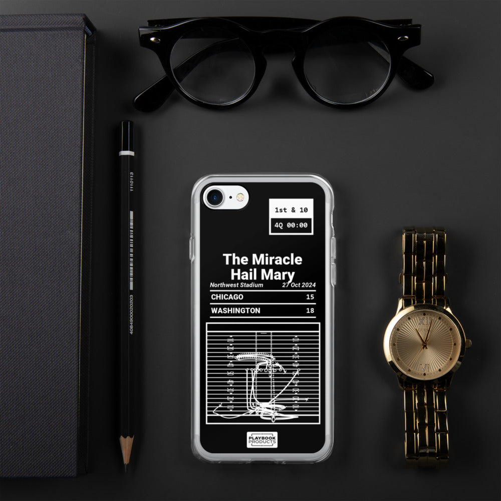 Washington Commanders Greatest Plays iPhone Case: The Miracle Hail Mary (2024)