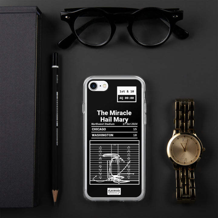 Washington Commanders Greatest Plays iPhone Case: The Miracle Hail Mary (2024)