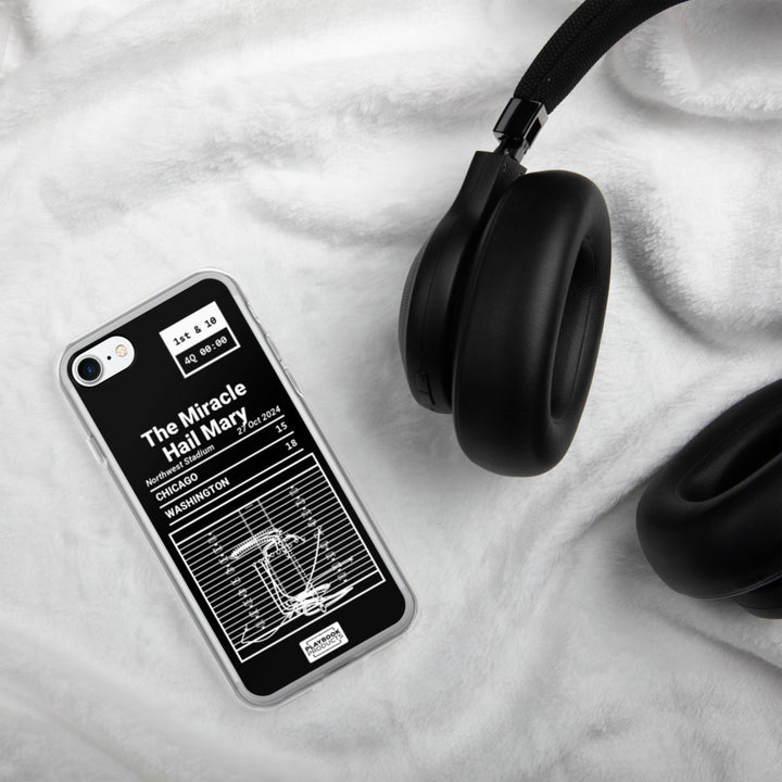 Washington Commanders Greatest Plays iPhone Case: The Miracle Hail Mary (2024)