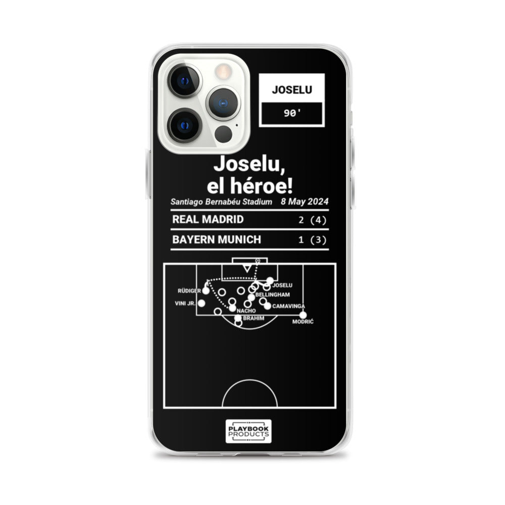 Real Madrid Greatest Goals iPhone Case: Joselu, el héroe! (2024)