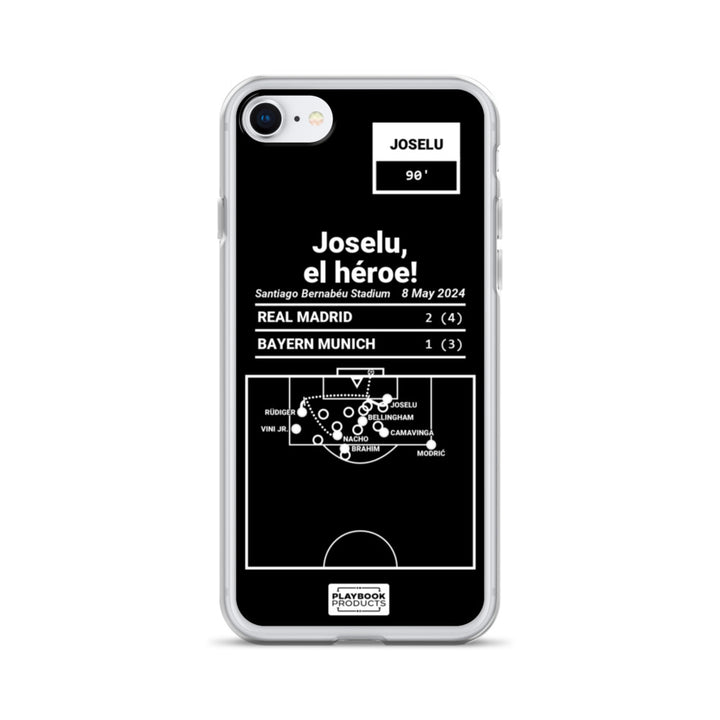 Real Madrid Greatest Goals iPhone Case: Joselu, el héroe! (2024)
