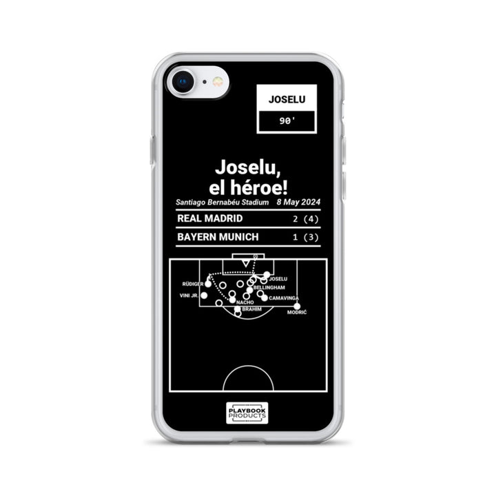 Real Madrid Greatest Goals iPhone Case: Joselu, el héroe! (2024)