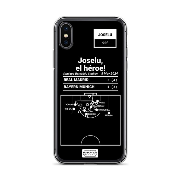 Real Madrid Greatest Goals iPhone Case: Joselu, el héroe! (2024)