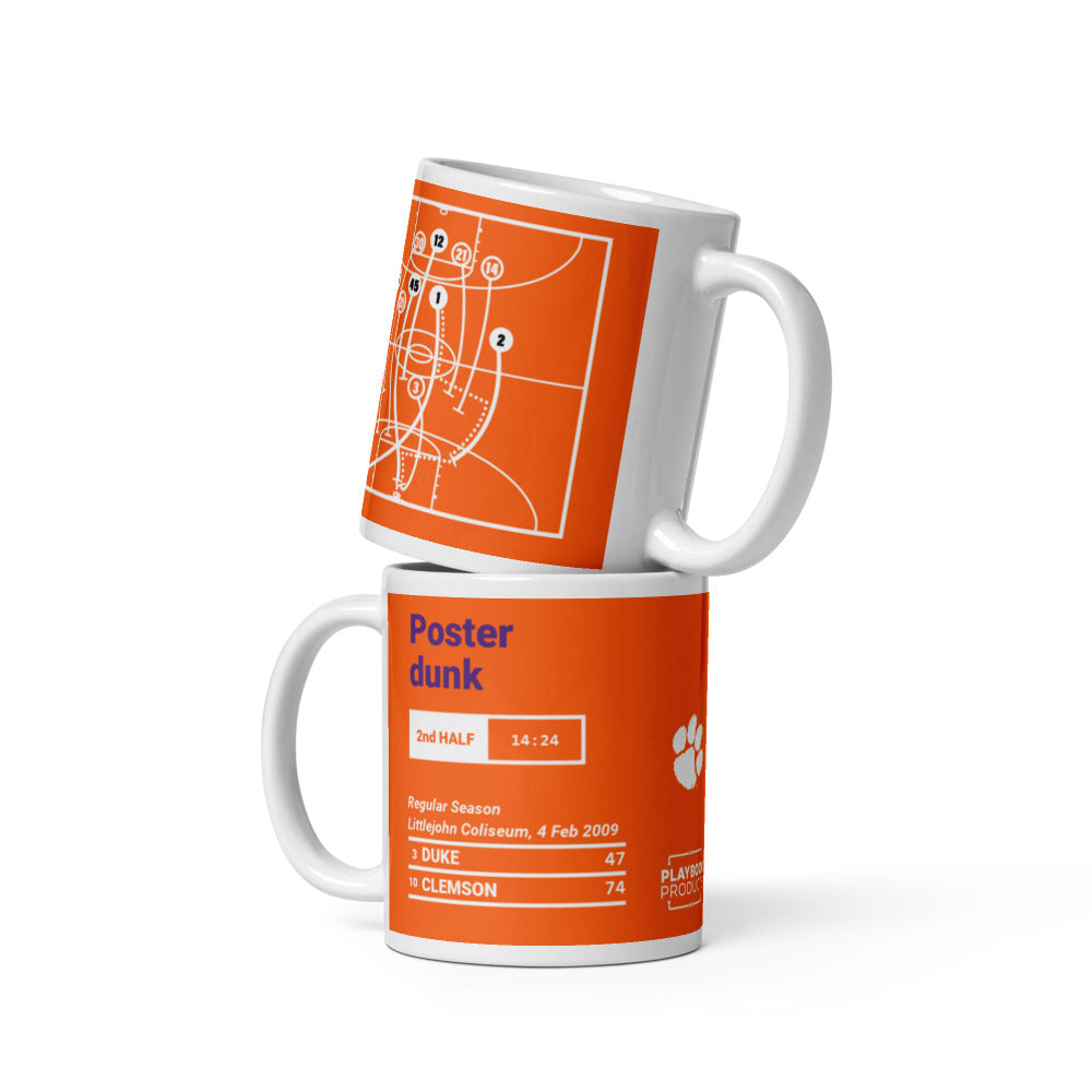 Clemson Basketball Greatest Plays Mug: Poster dunk (2009)