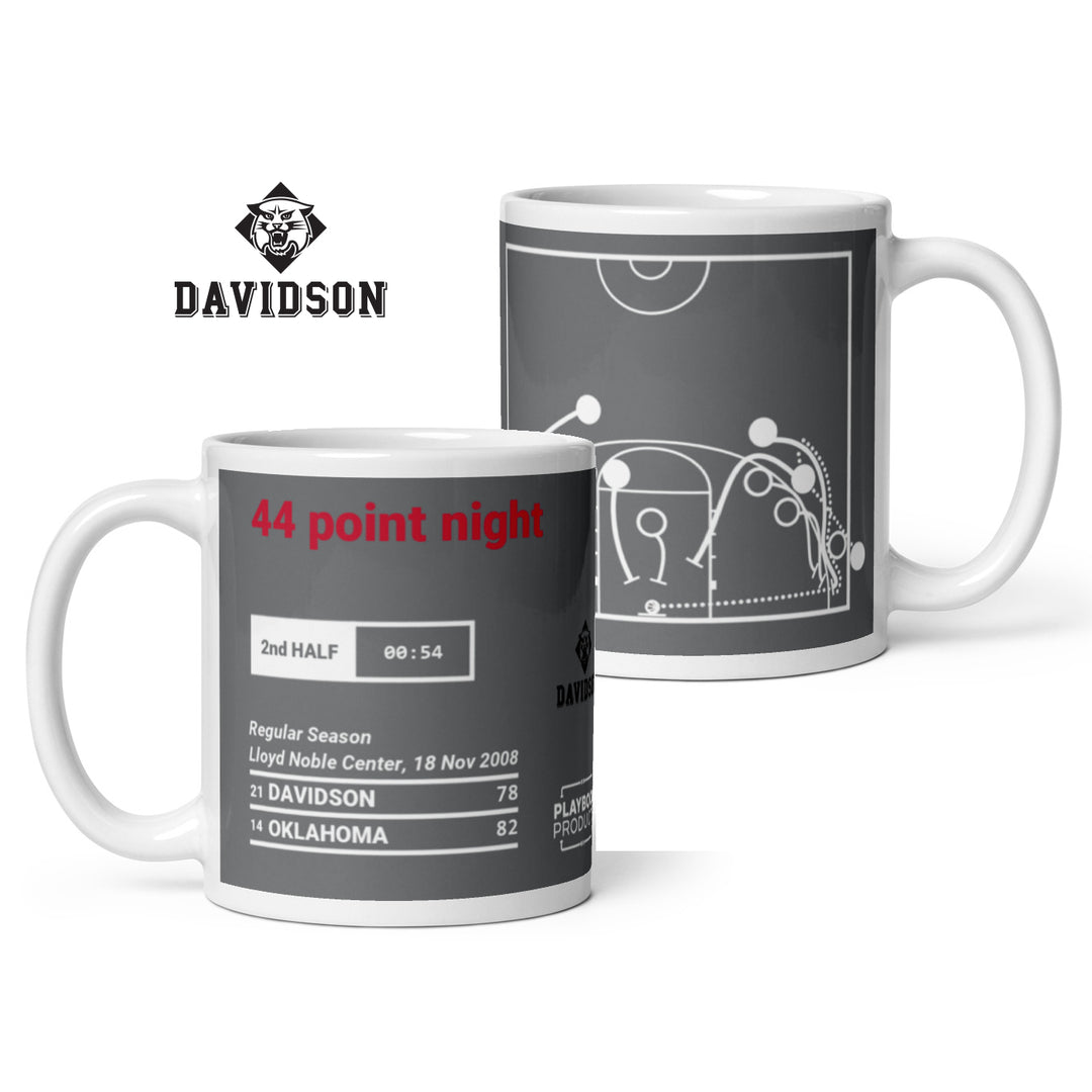 Davidson Basketball Greatest Plays Mug: 44 point night (2008)