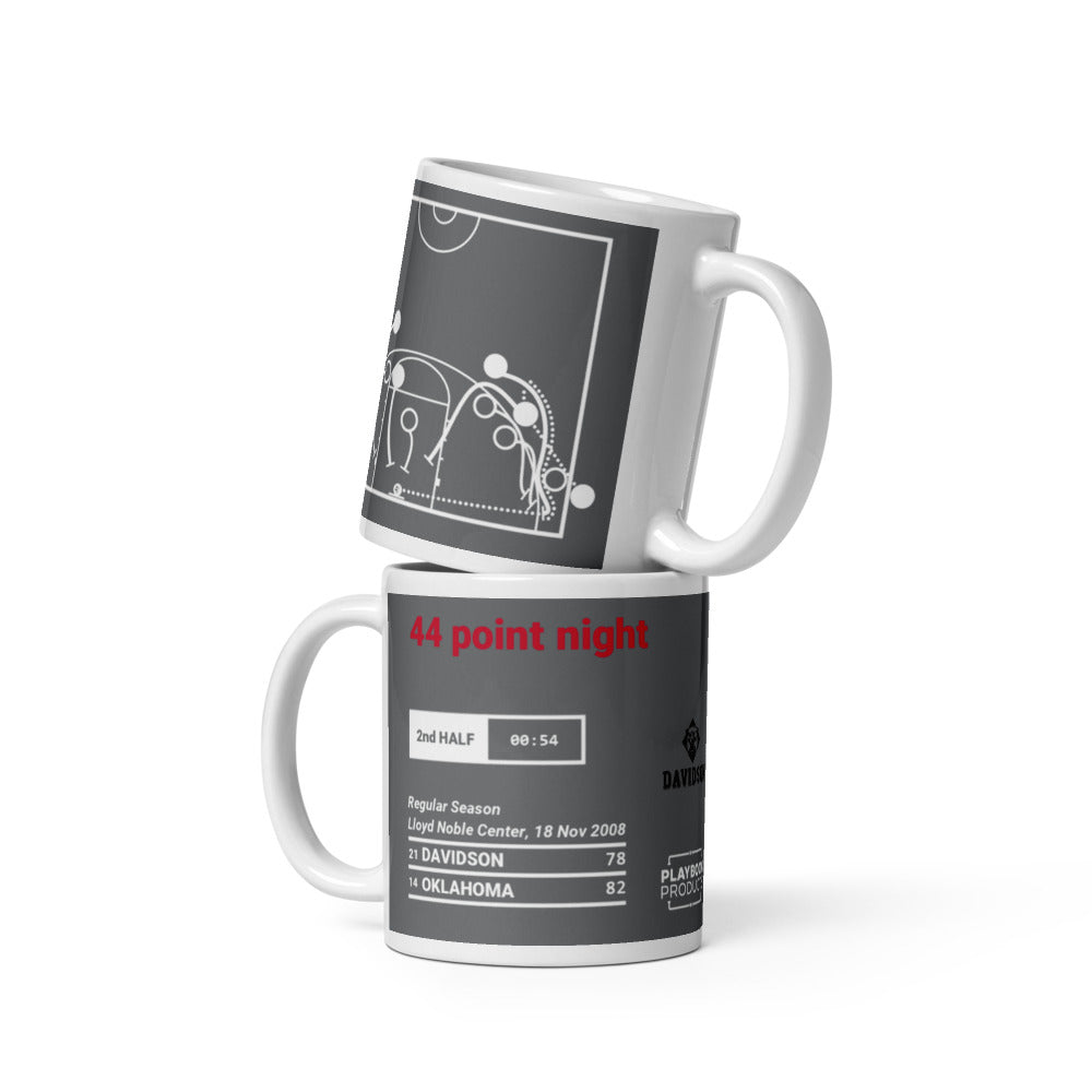 Davidson Basketball Greatest Plays Mug: 44 point night (2008)