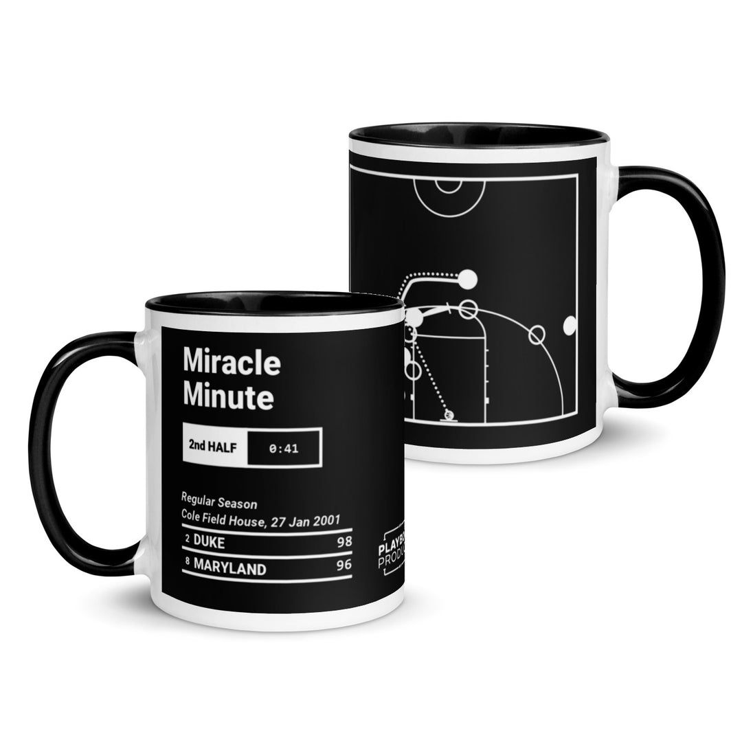 Duke Basketball Greatest Plays Mug: Miracle Minute (2001)