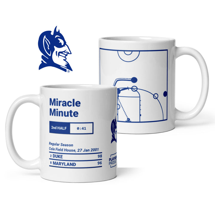 Duke Basketball Greatest Plays Mug: Miracle Minute (2001)