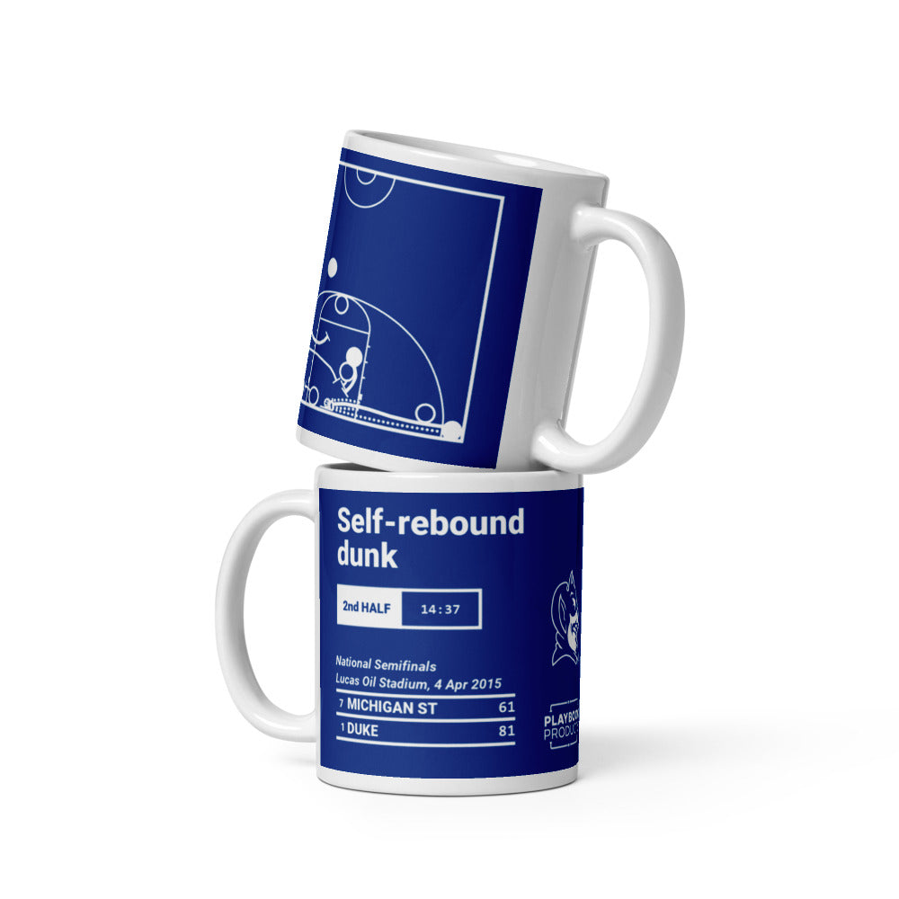 Duke Basketball Greatest Plays Mug: Self-rebound dunk (2015)
