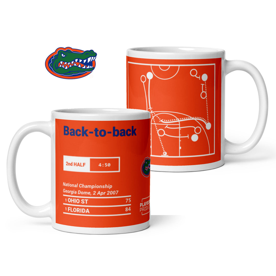 Florida Basketball Greatest Plays Mug: Back-to-back (2007)