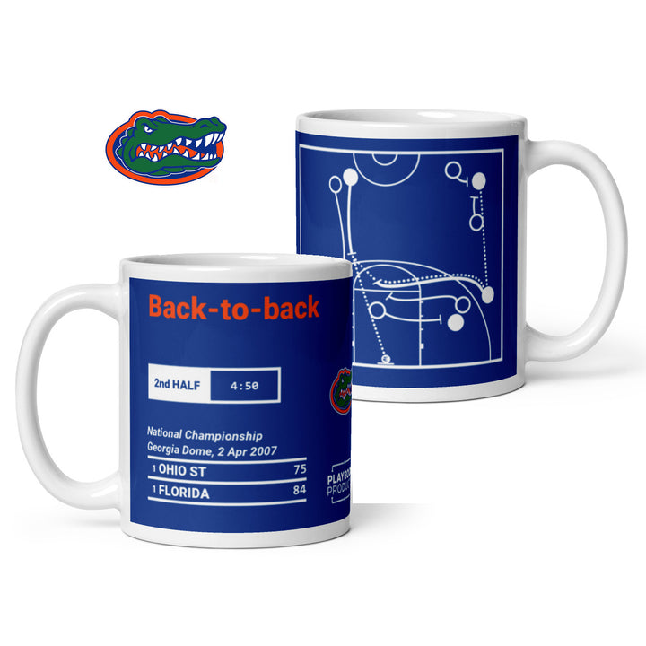 Florida Basketball Greatest Plays Mug: Back-to-back (2007)