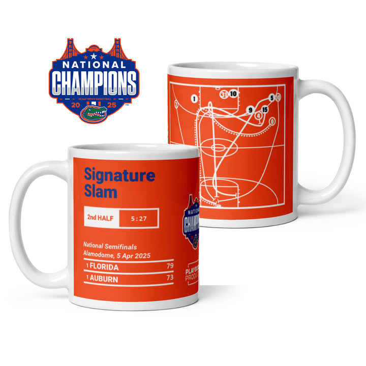 Florida Basketball Greatest Plays Mug: Signature Slam (2025)