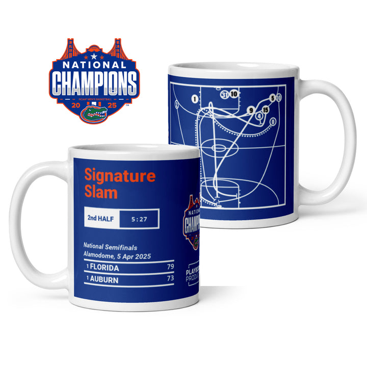 Florida Basketball Greatest Plays Mug: Signature Slam (2025)