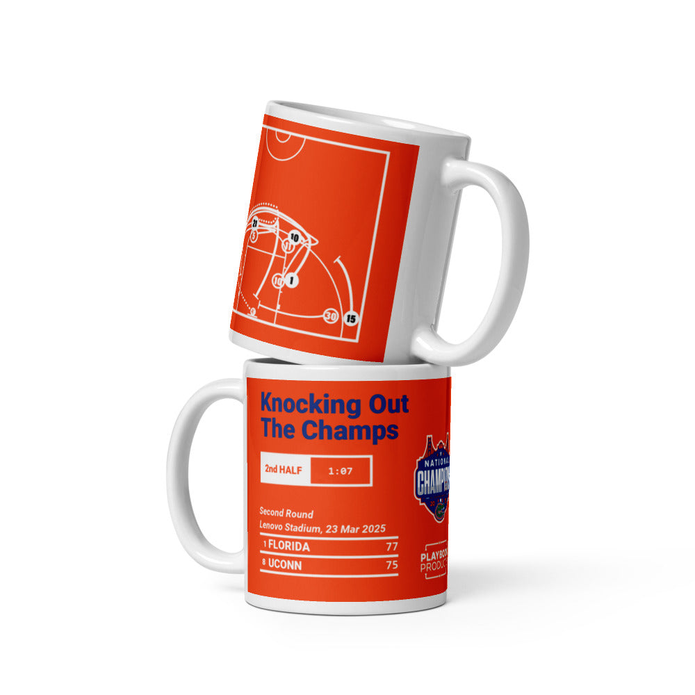 Florida Basketball Greatest Plays Mug: Knocking Out The Champs (2025)