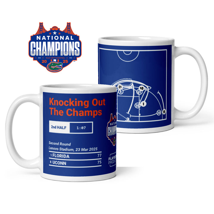 Florida Basketball Greatest Plays Mug: Knocking Out The Champs (2025)