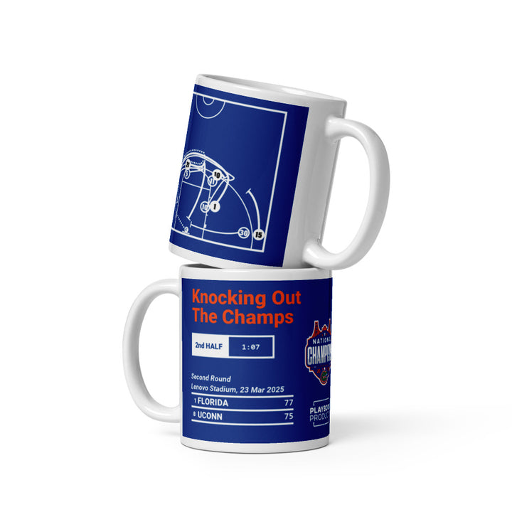 Florida Basketball Greatest Plays Mug: Knocking Out The Champs (2025)
