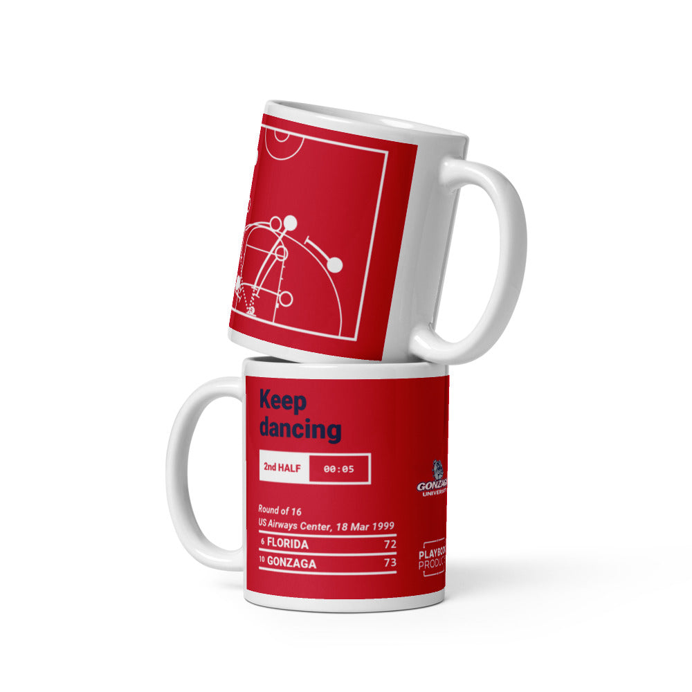 Gonzaga Basketball Greatest Plays Mug: Keep dancing (1999)