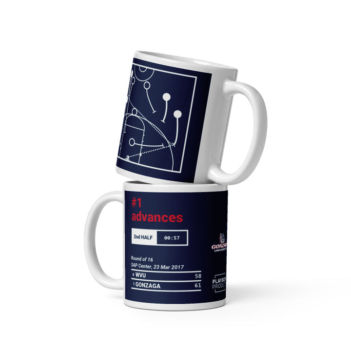 Gonzaga Basketball Greatest Plays Mug: #1 advances (2017)