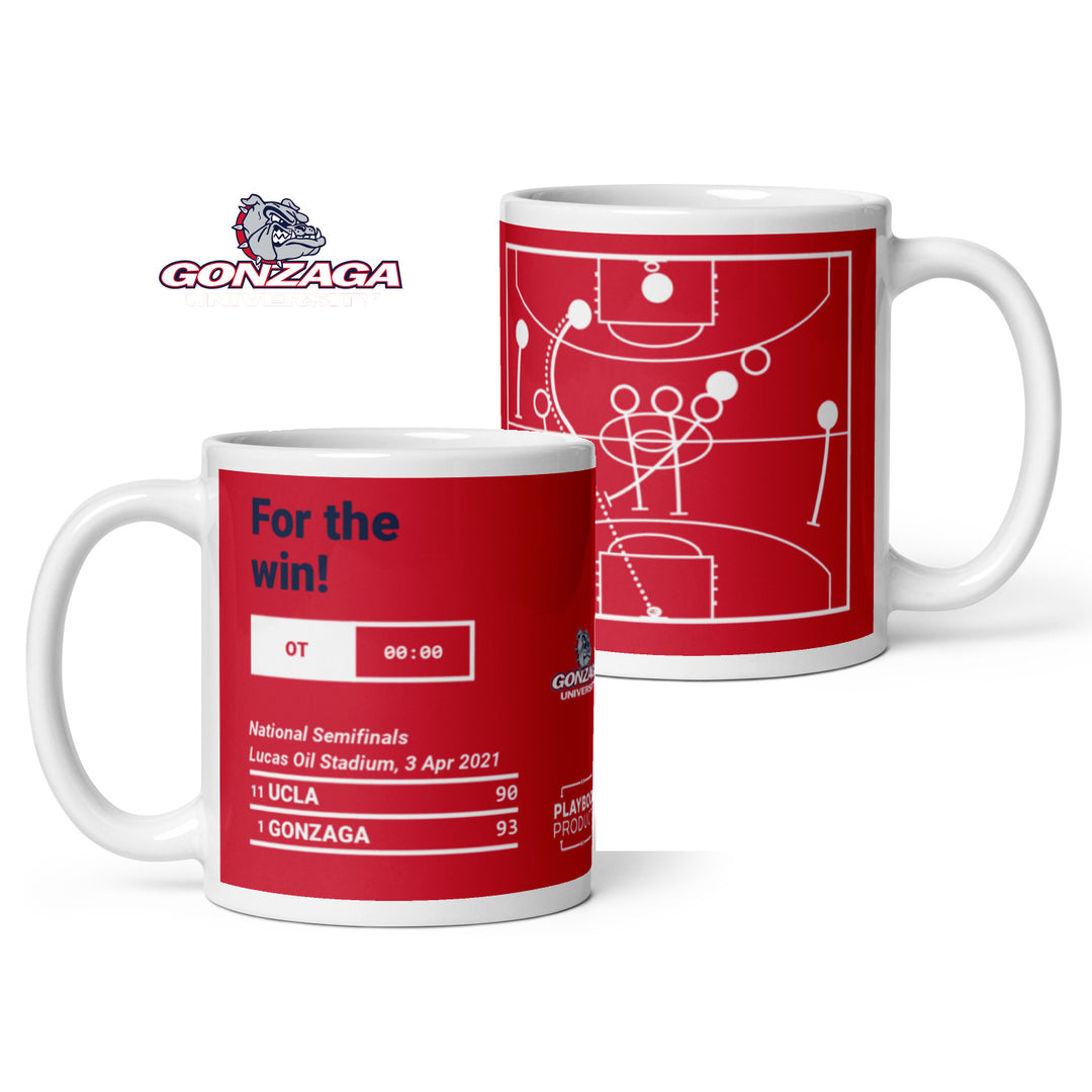 Gonzaga Basketball Greatest Plays Mug: For the win! (2021)