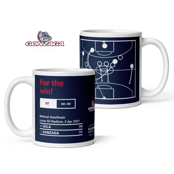 Gonzaga Basketball Greatest Plays Mug: For the win! (2021)