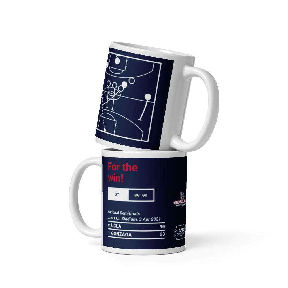 Gonzaga Basketball Greatest Plays Mug: For the win! (2021)
