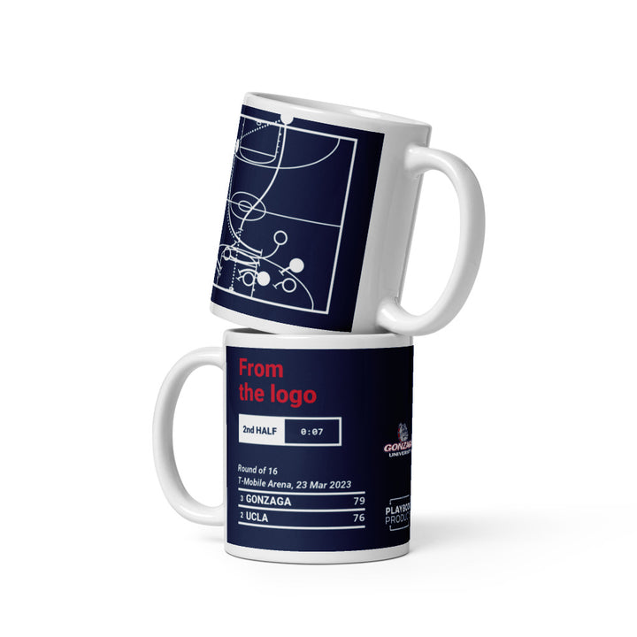 Gonzaga Basketball Greatest Plays Mug: From the logo (2023)