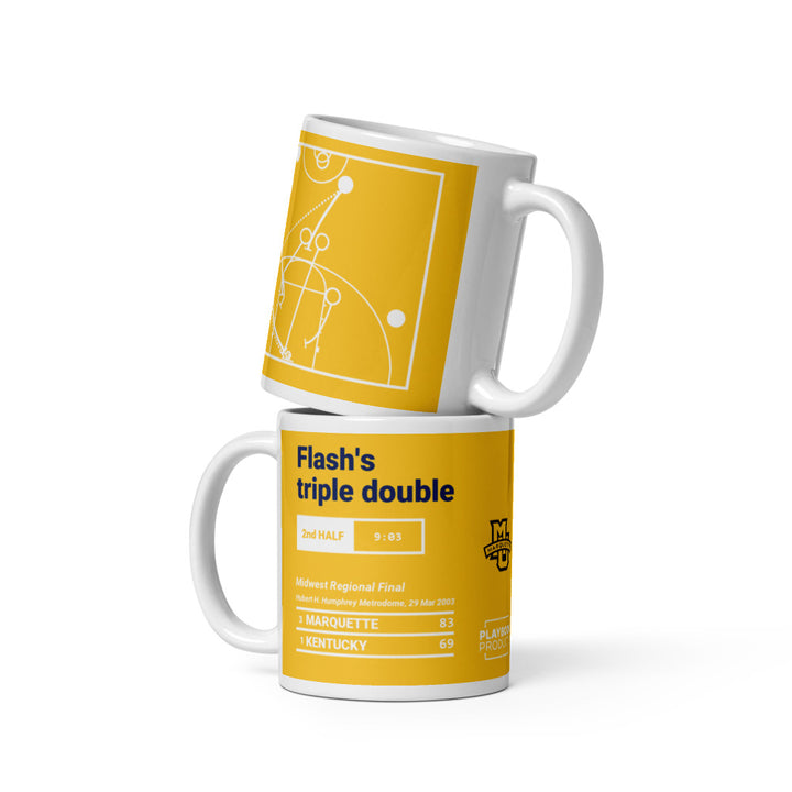 Marquette Basketball Greatest Plays Mug: Flash's triple double (2003)