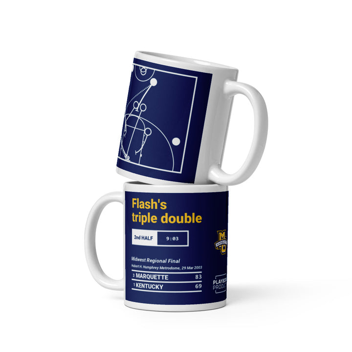 Marquette Basketball Greatest Plays Mug: Flash's triple double (2003)