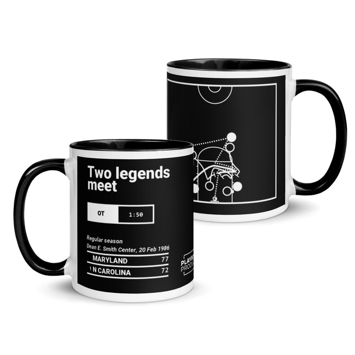 Maryland Basketball Greatest Plays Mug: Two legends meet (1986)