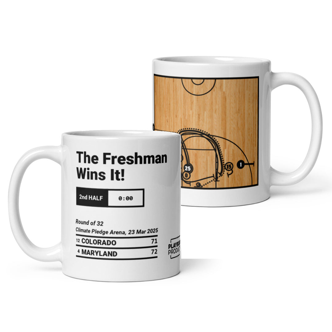 Maryland Basketball Greatest Plays Mug: The Freshman Wins It! (2025)