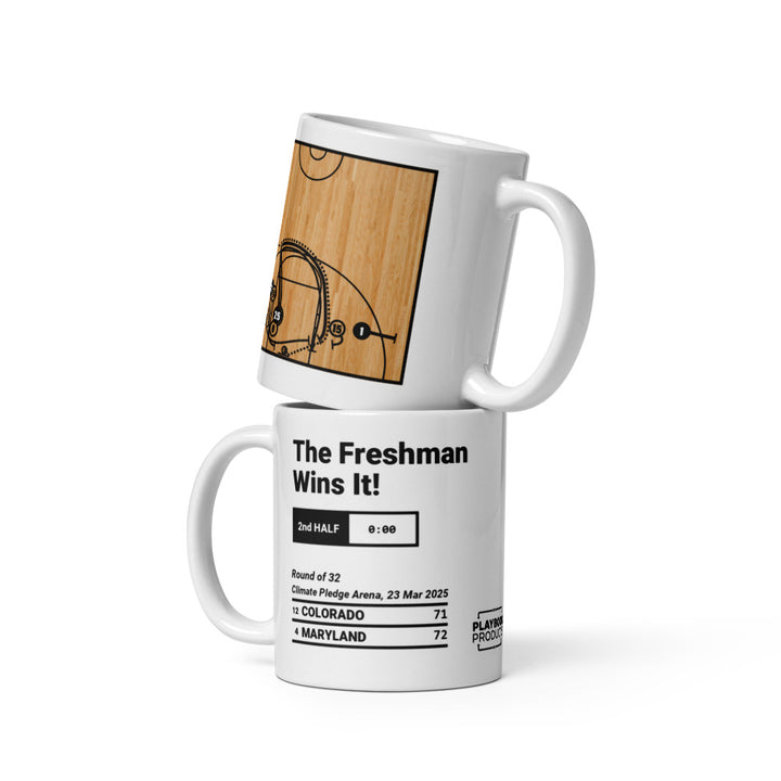 Maryland Basketball Greatest Plays Mug: The Freshman Wins It! (2025)